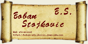 Boban Stojković vizit kartica